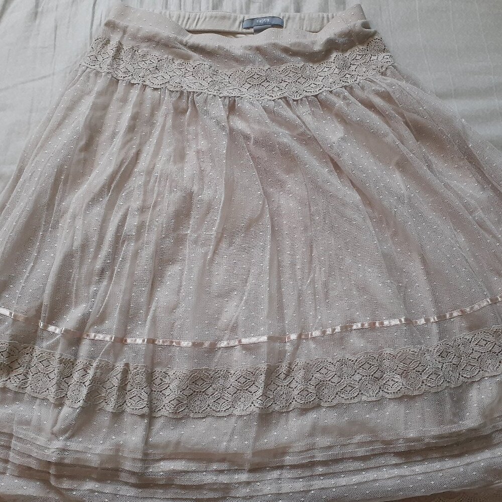 Apt.9 Skirt beige laced size S